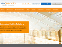 Tablet Screenshot of nexsentio.com